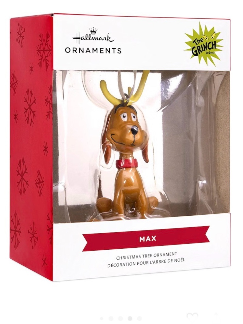 Hallmark Dr. Seuss How the Grinch Stole Christmas! Max Christmas Ornament
